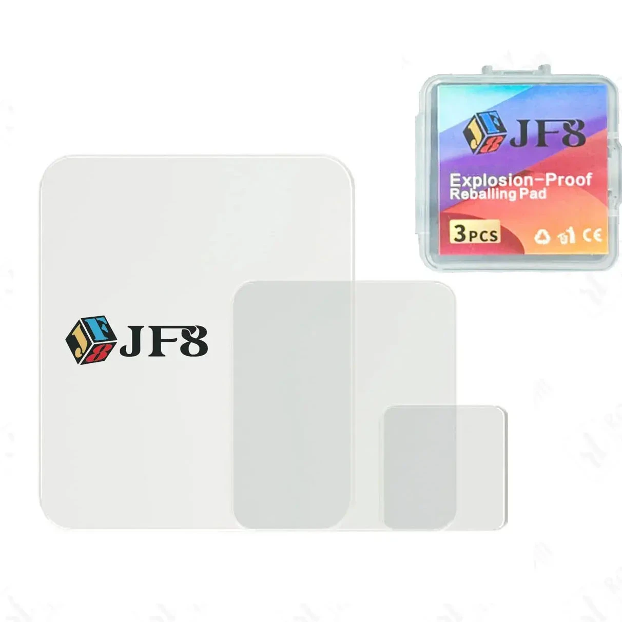 JF8 3PCS REBALLING GLASS
