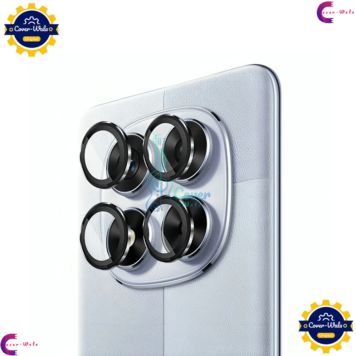 For Xiaomi Redmi Note 13 Pro 4G Camera Protector WSKEN Metal Ring Tempered Glass Camera Lens Protector power by AL-Huda Gadget Corner
