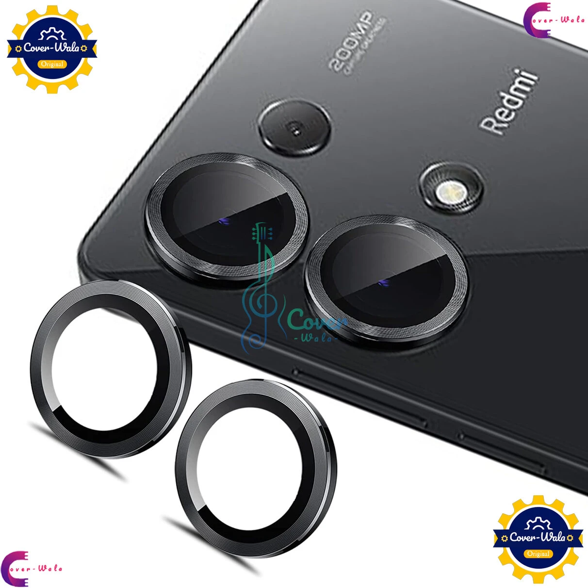 For Honor X9c / Honor X9b Camera Protector WSKEN Metal Ring Tempered Glass Camera Lens Protector