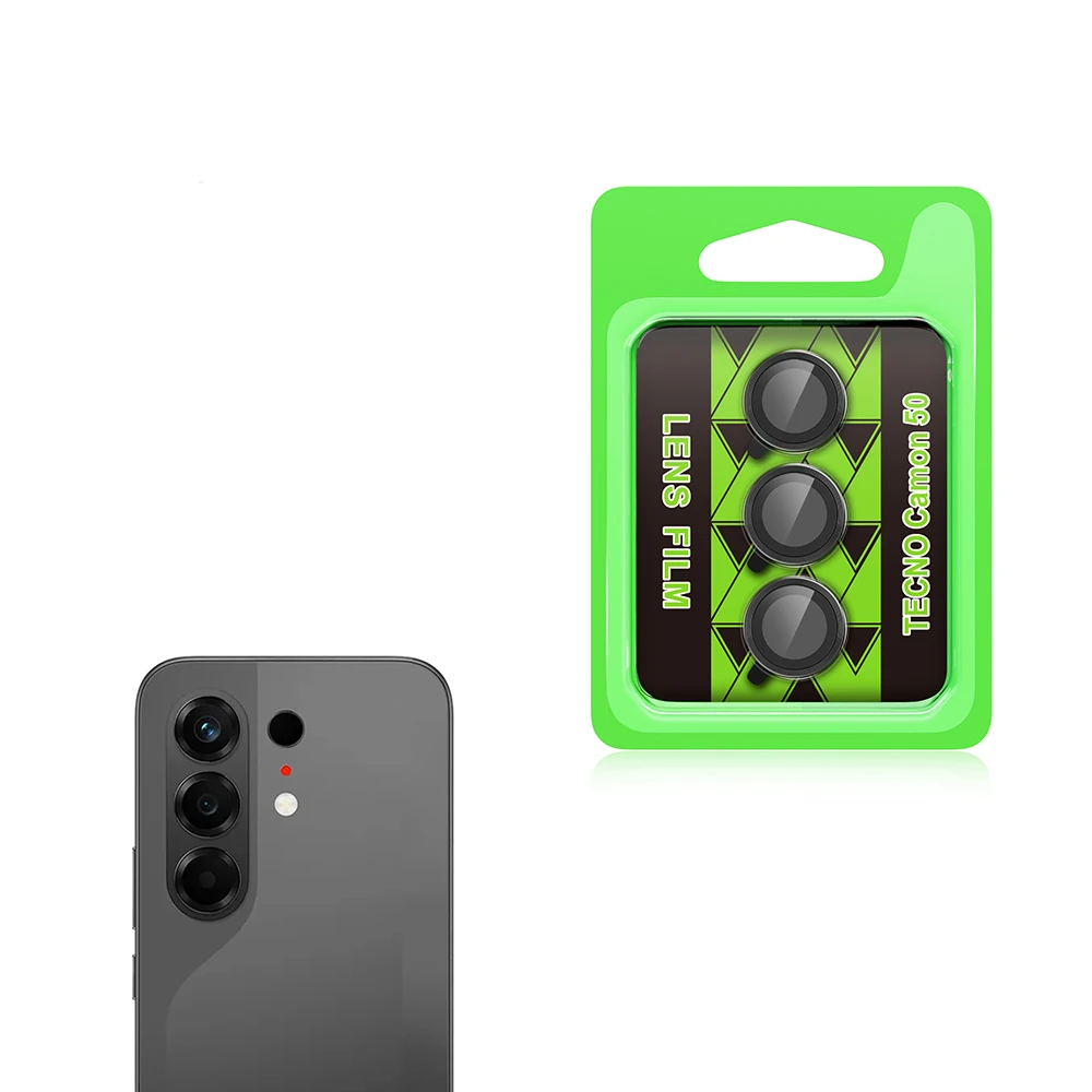 Camera Protector For Tecno Camon 50 Pro 5G WSKEN Metal Ring Tempered Glass Camera Lens Protector