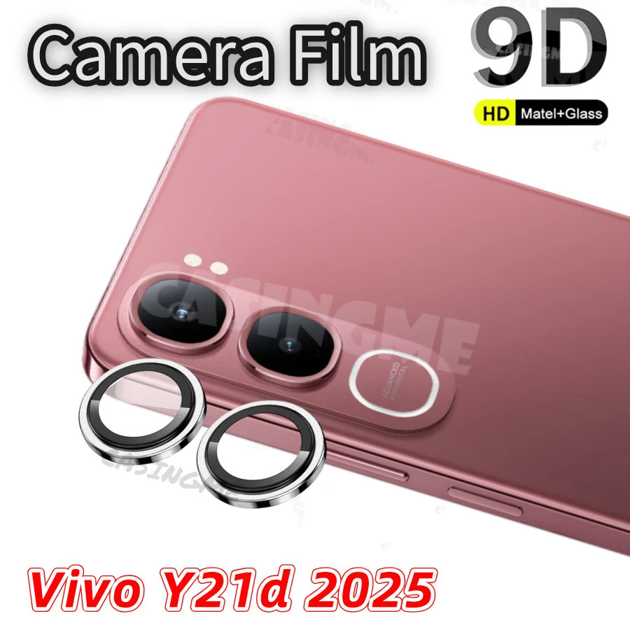 Camera Protector For Vivo Y21D WSKEN Metal Ring Tempered Glass Camera Lens Protector