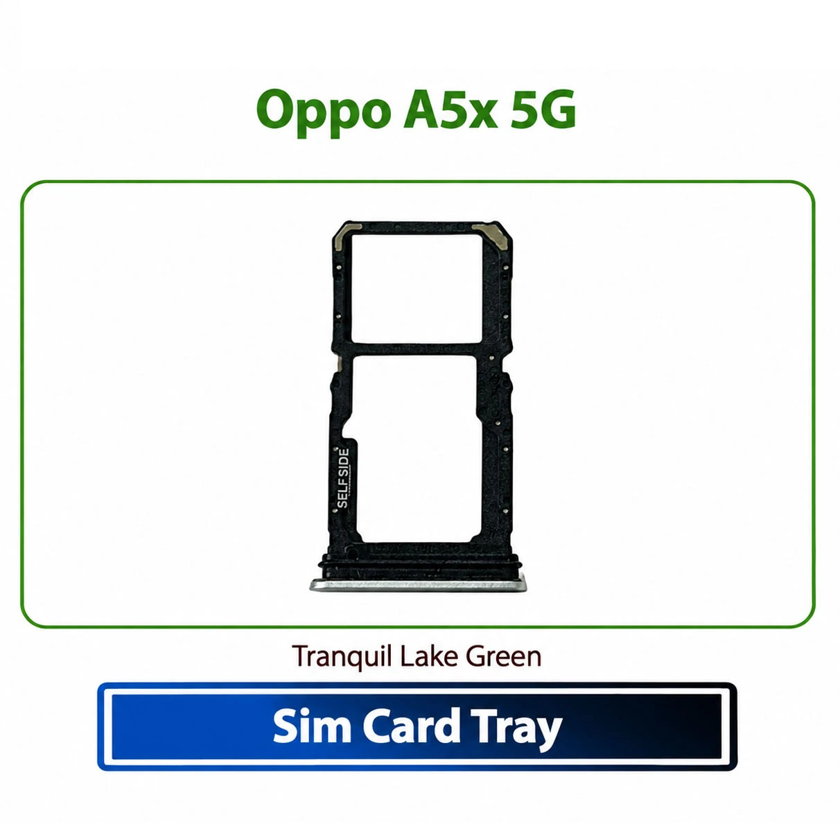 Oppo A5x 5G Sim Card Tray Slot Holder Card Holder Reader SD Slot Adapter Replacement Parts