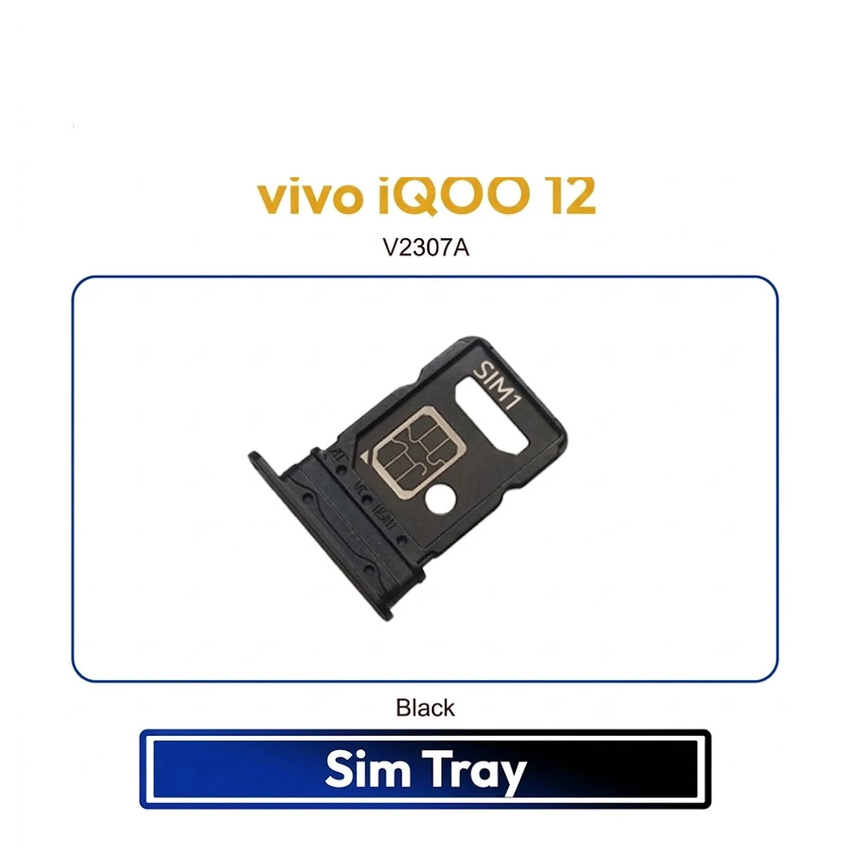 vivo iQOO 12 Sim Tray / Sim Slot /SD Card Tray /Holder Card compatible Replacement Parts |