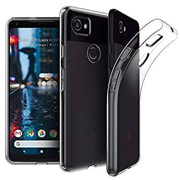 For Pixel 2XL Transparent Cover TPU Back Case