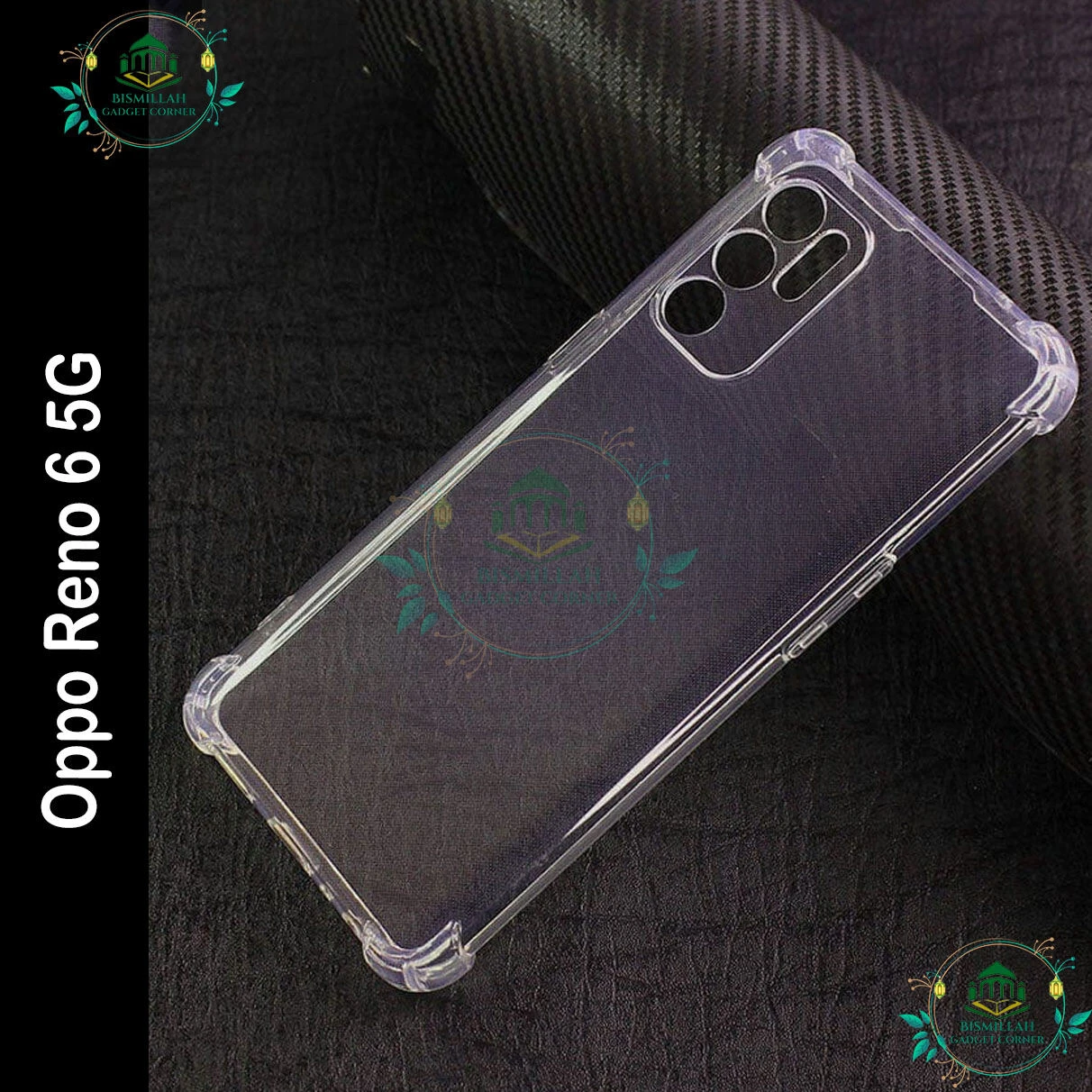 Transparent back cover For Oppo Reno 6 5g Luxury transparent Protect Back Cover Soft Case
