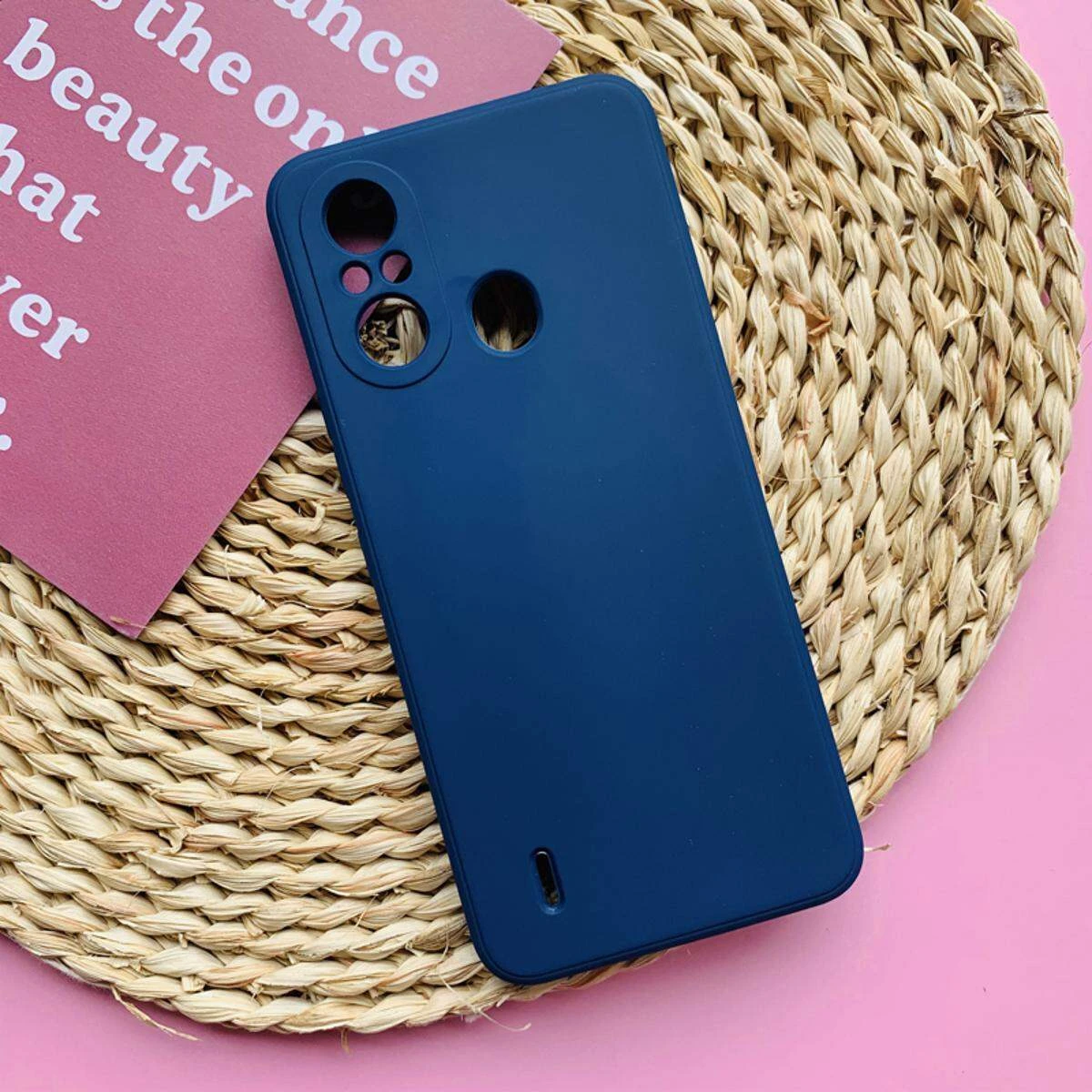 For iTel A49 / iTel A58 Heavy Strong Liquid Silicone Soft Gel Rubber Shockproof Cover Case For itel A49 Back Cover