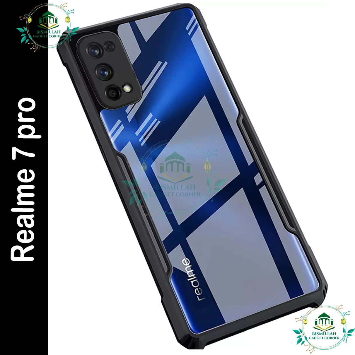 Xundd Back Cover for Realme 7 pro Transparent Hybrid Hard PC Back Bumper