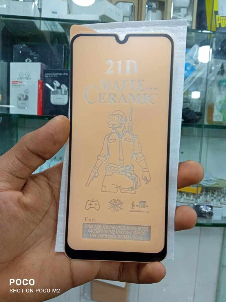 For Xiaomi Redmi Poco m2 Pro/Poco x3/ x3 pro /x3 nfc/poco f3/ x3 GTMatte Finish Ceramic's Matte Tempered Glass Screen Protector - Clear