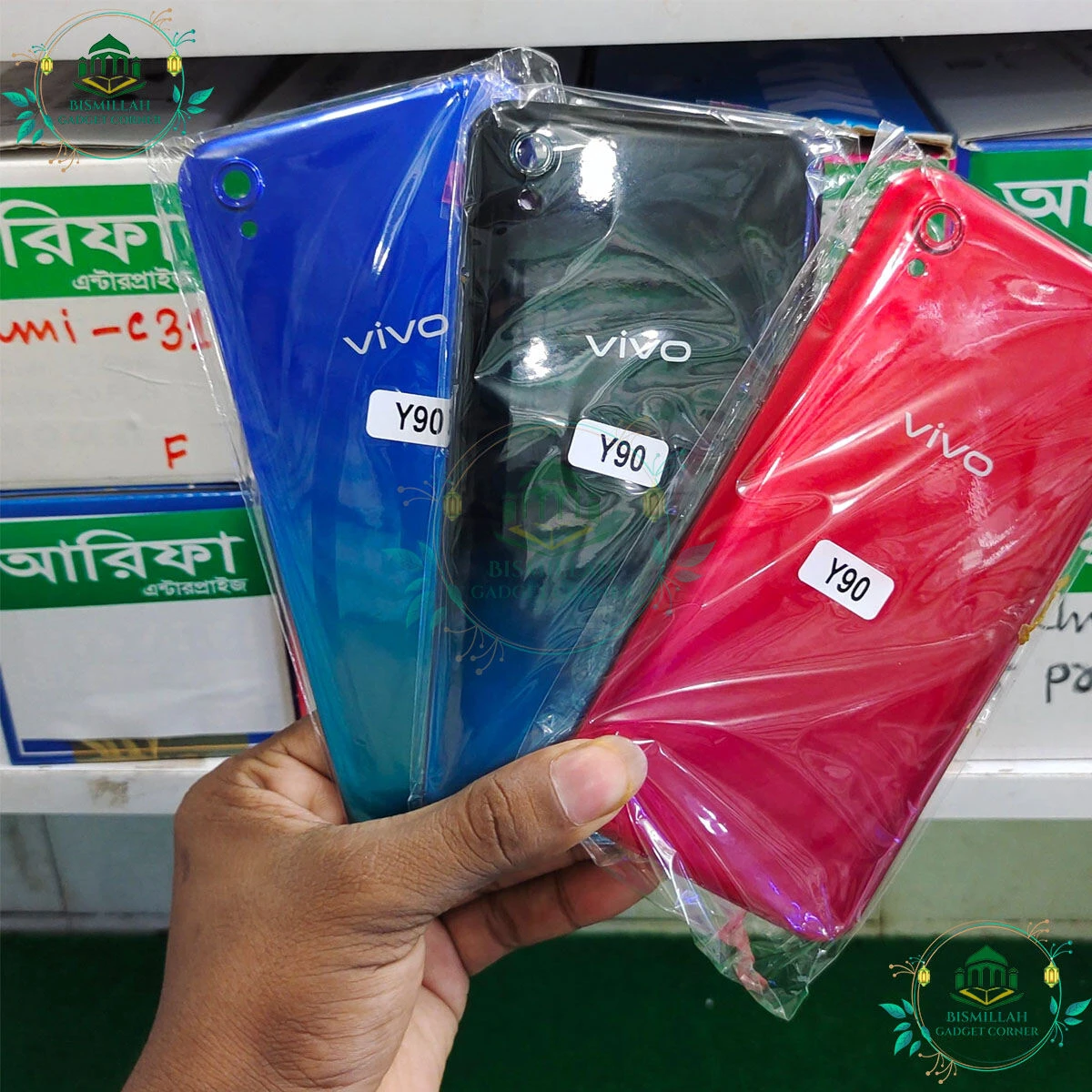 Replacement Backshell Panel plus frame for Vivo Y90 Battery Back Door