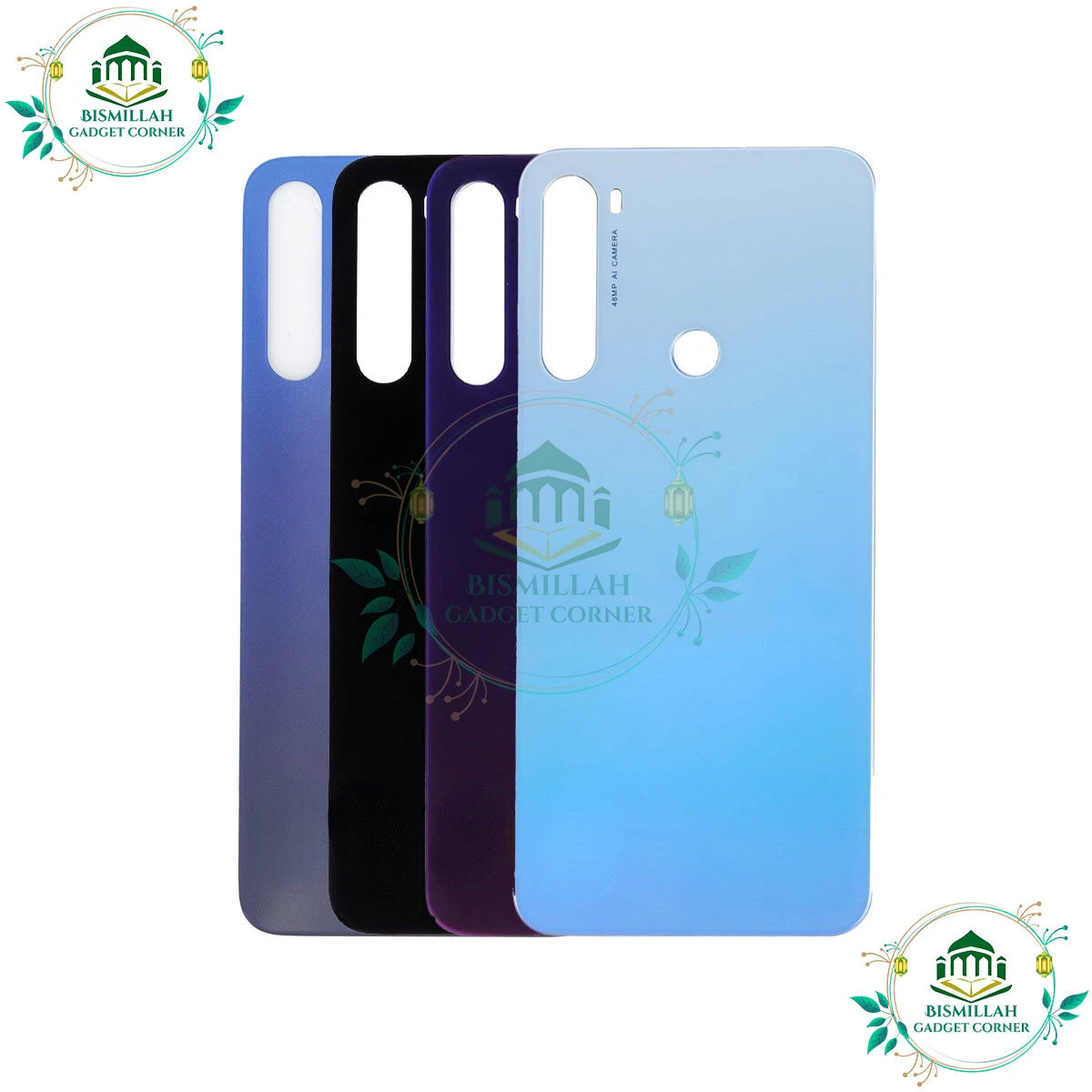Backshell for Redmi Note 8 Replacement Back Battery Cover For Xiaomi Redmi Note 8 Back Rear Glass Case - Phone