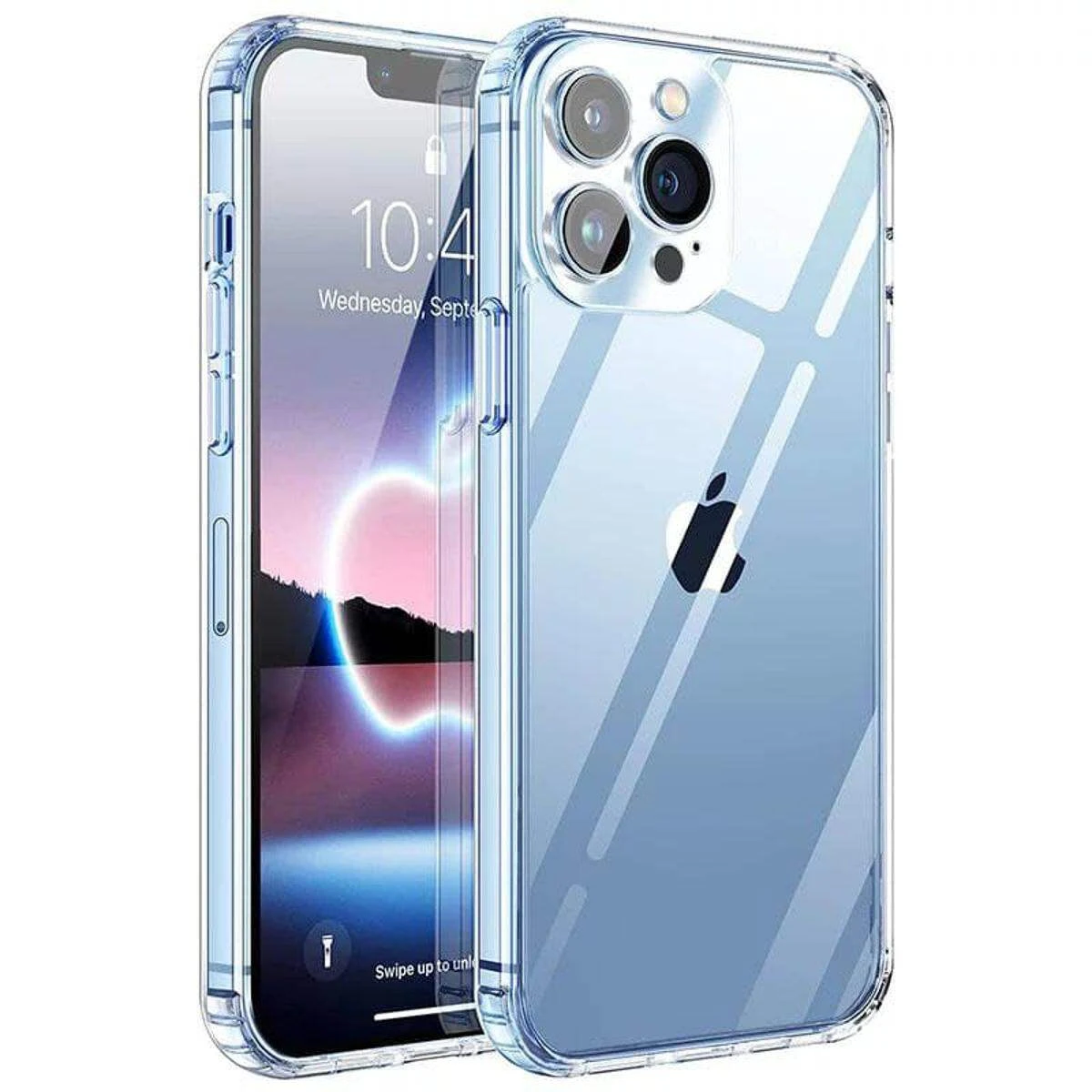 Transparent Case for iPhone 13 Pro Max Cover Luxury Ultra Thin TPU Clear Shockproof Protective Case for i.Phone 13