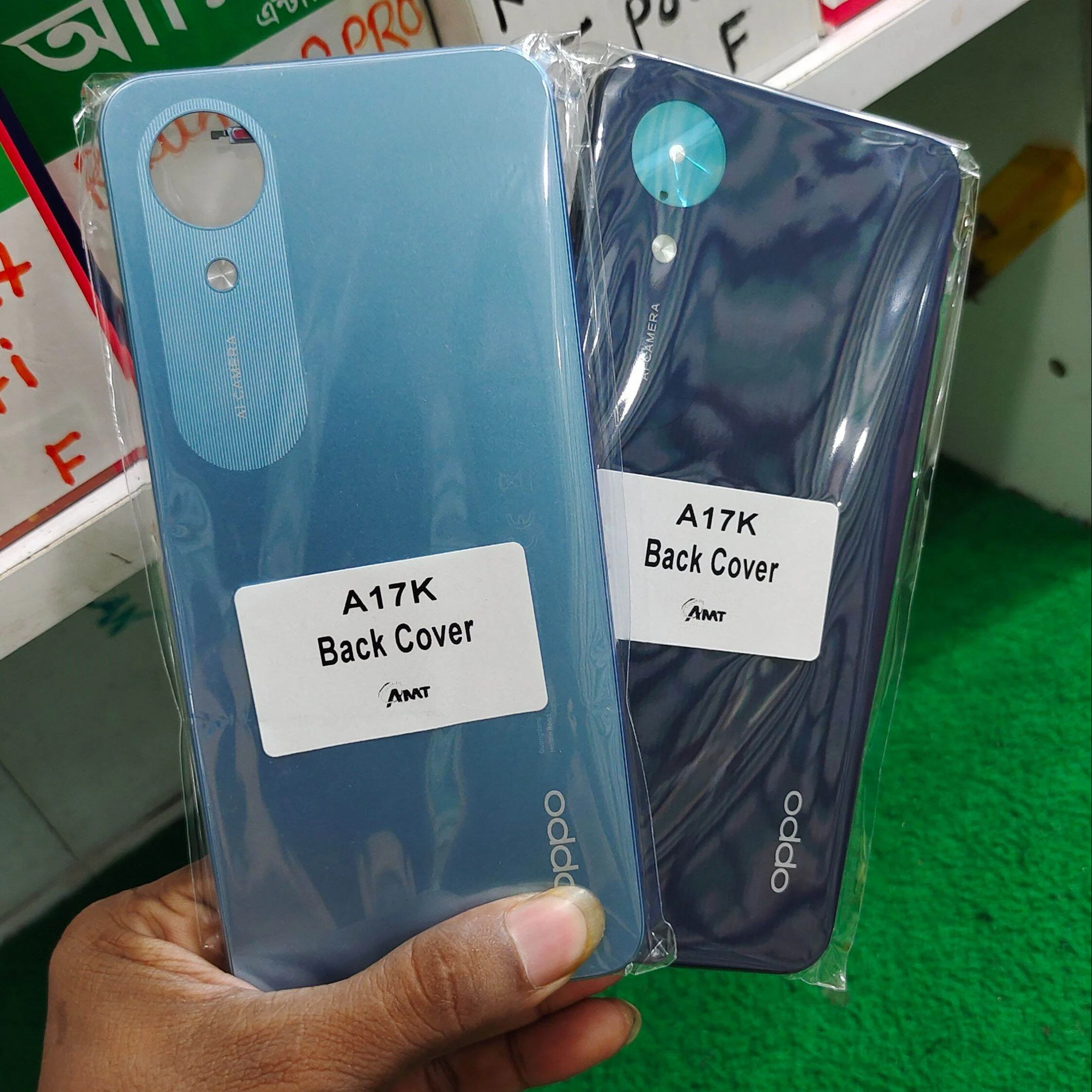 Replacement Backshell Panel plus frame for Oppo A17K Battery Back Door Back panel