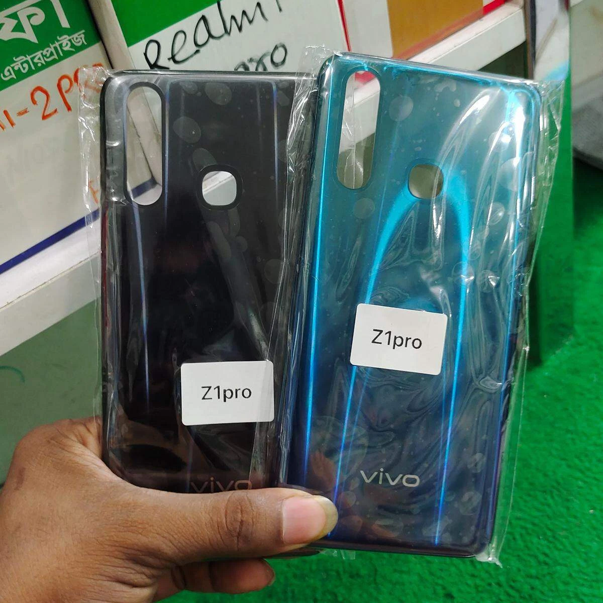 Replacement Backshell Panel + midel frame for vivo Z1Pro Battery Back Door Back panel