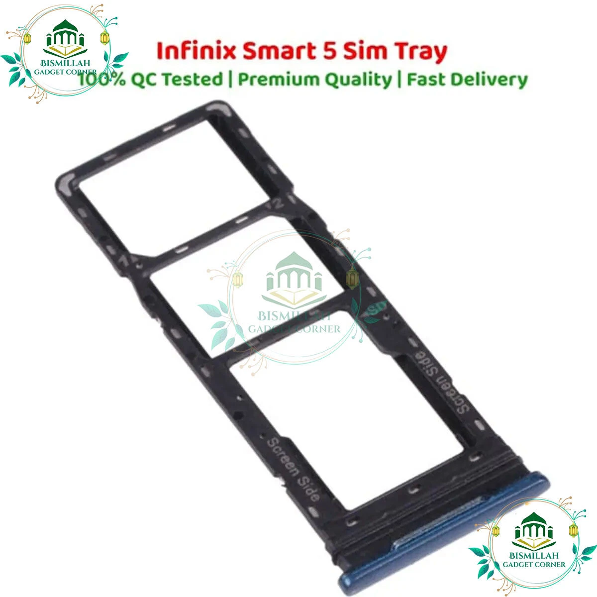 SI.M Card Holder Tray for Infinix Smart 5 2020 - Blue-white-green-black