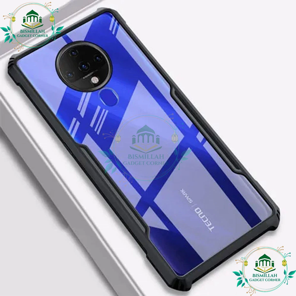 Tecno Spark 6 Back Cover Ipaky Protective Anti-Shock Case Black case
