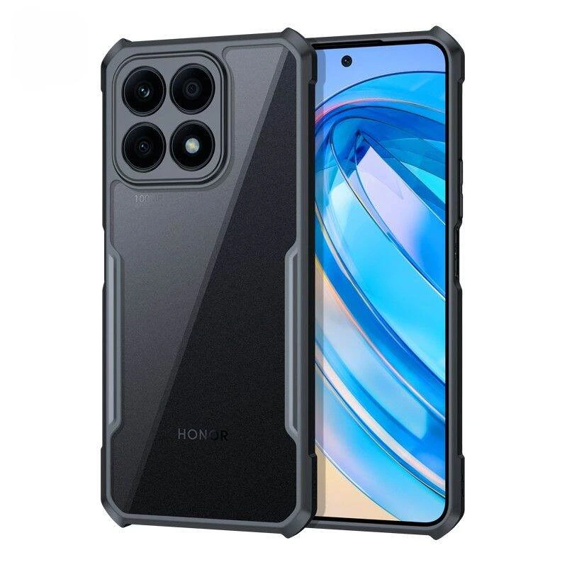 XUNDD CASE For Honor X8a Unique Shockproof Military Grade Bumper Arcylic TPU Phone Case Clear Transparent Back Cover -For Honor X8a Back Cover