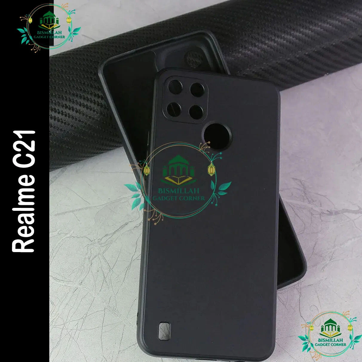 For Realme C21 Liquid Silicone Soft Gel Rubber Shockproof Cover For Realme C21 Phone Case