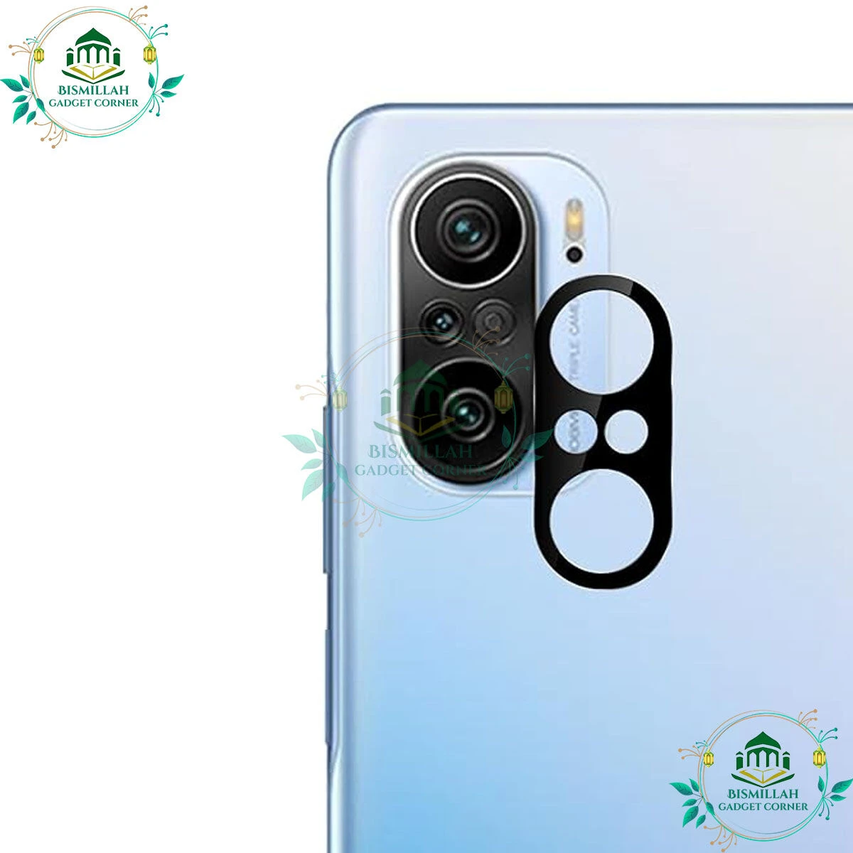 For Redmi K40 Pro / Redmi K40 3D Camera Lens Protector -Black