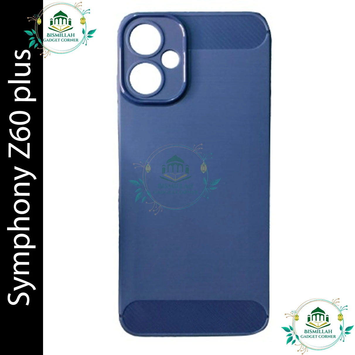 Carbon Cover for Symphony Z60 Plus Silicone Back Cover With Camera Protection Sleek and Stylish Protection