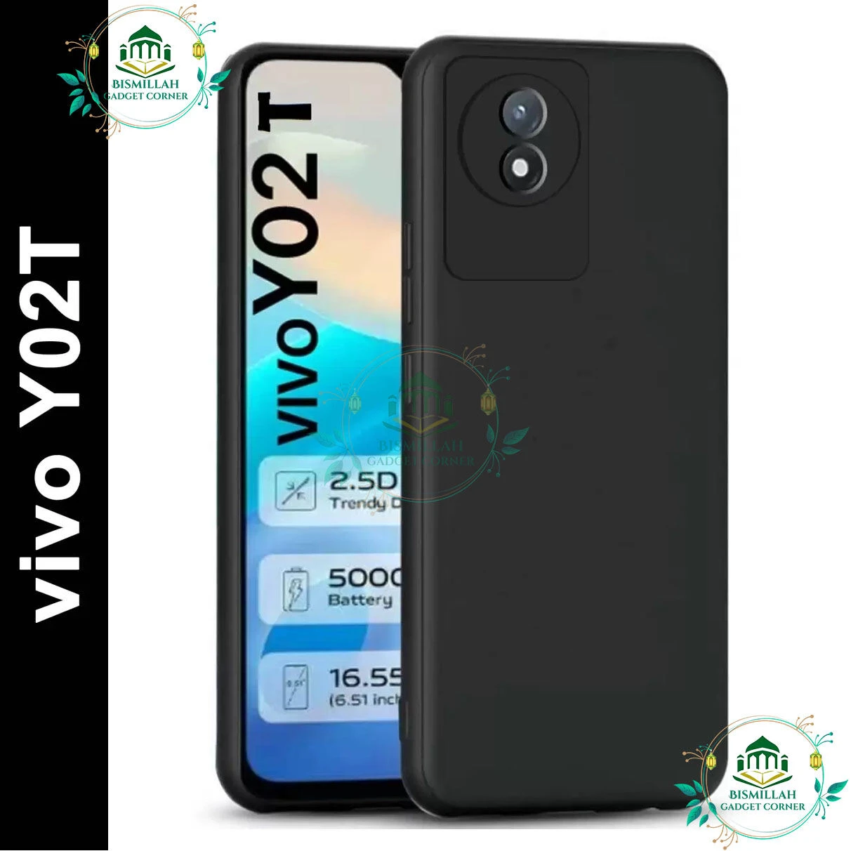 Premium Liquid Silicone Phone case for Vivo Y02T Liquid Silicon Mobile Back Case Soft Silicone Phone Cover - মোবাইল ফোন - Phoneo