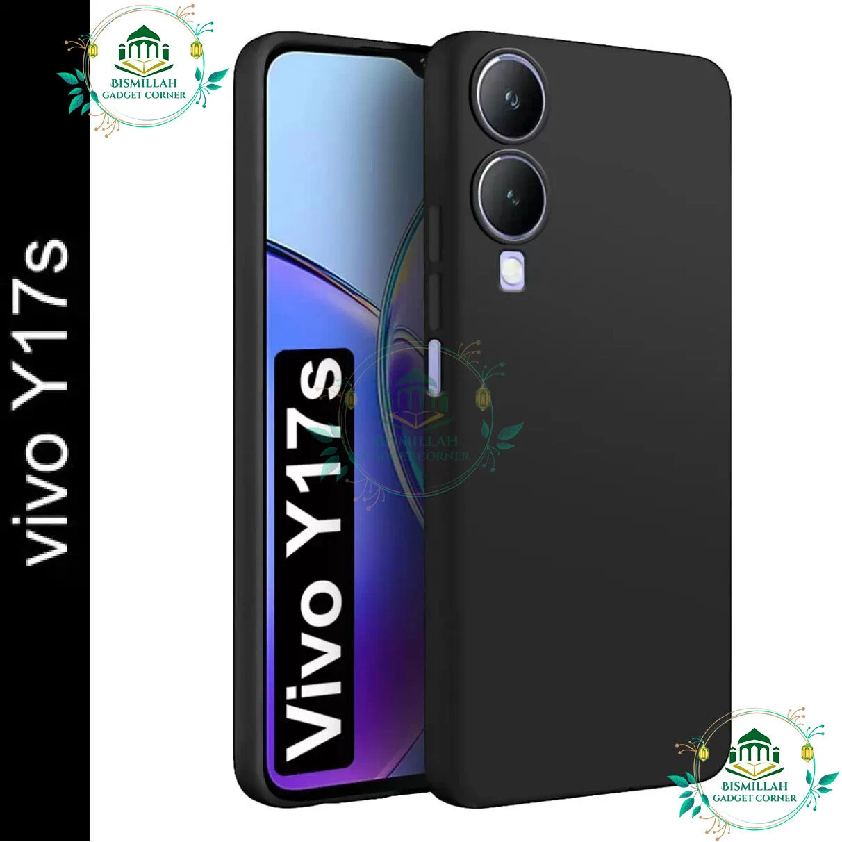 Premium Liquid Silicone Phone case for Vivo Y17s Liquid Silicon Mobile Back Case Soft Silicone Phone Cover - মোবাইল ফোন - Phoneo