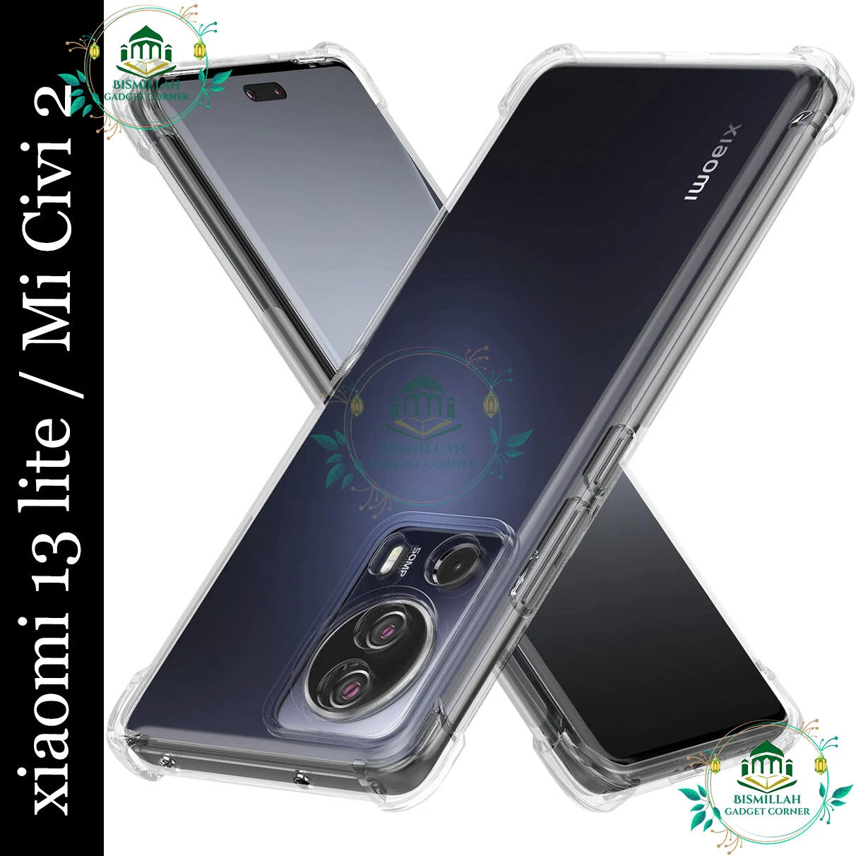 Transparent back cover For Xiaomi 13 Lite 5G Case, Mi 13 Lite 5G, Mi civi2 Luxury transparent Protect Back Cover Soft Case