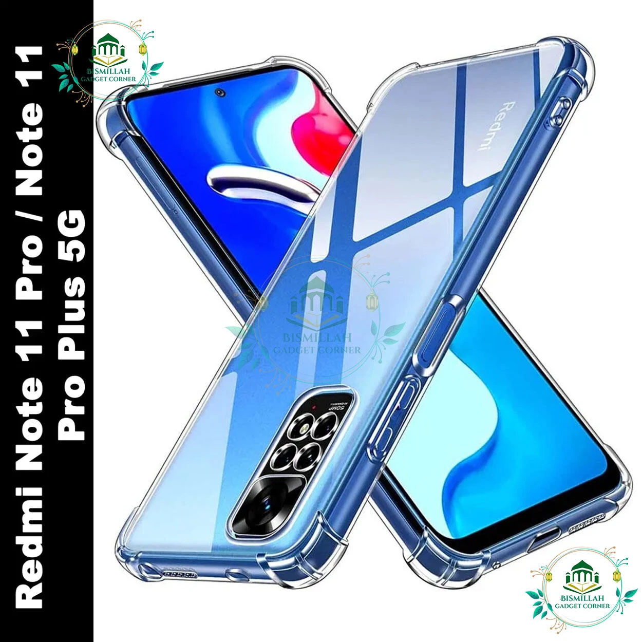 Transparent back cover For Xiaomi Redmi Note 11 pro / Xiaomi Redmi Note 11 pro plus 5G Luxury transparent Protect Back Cover Soft Case