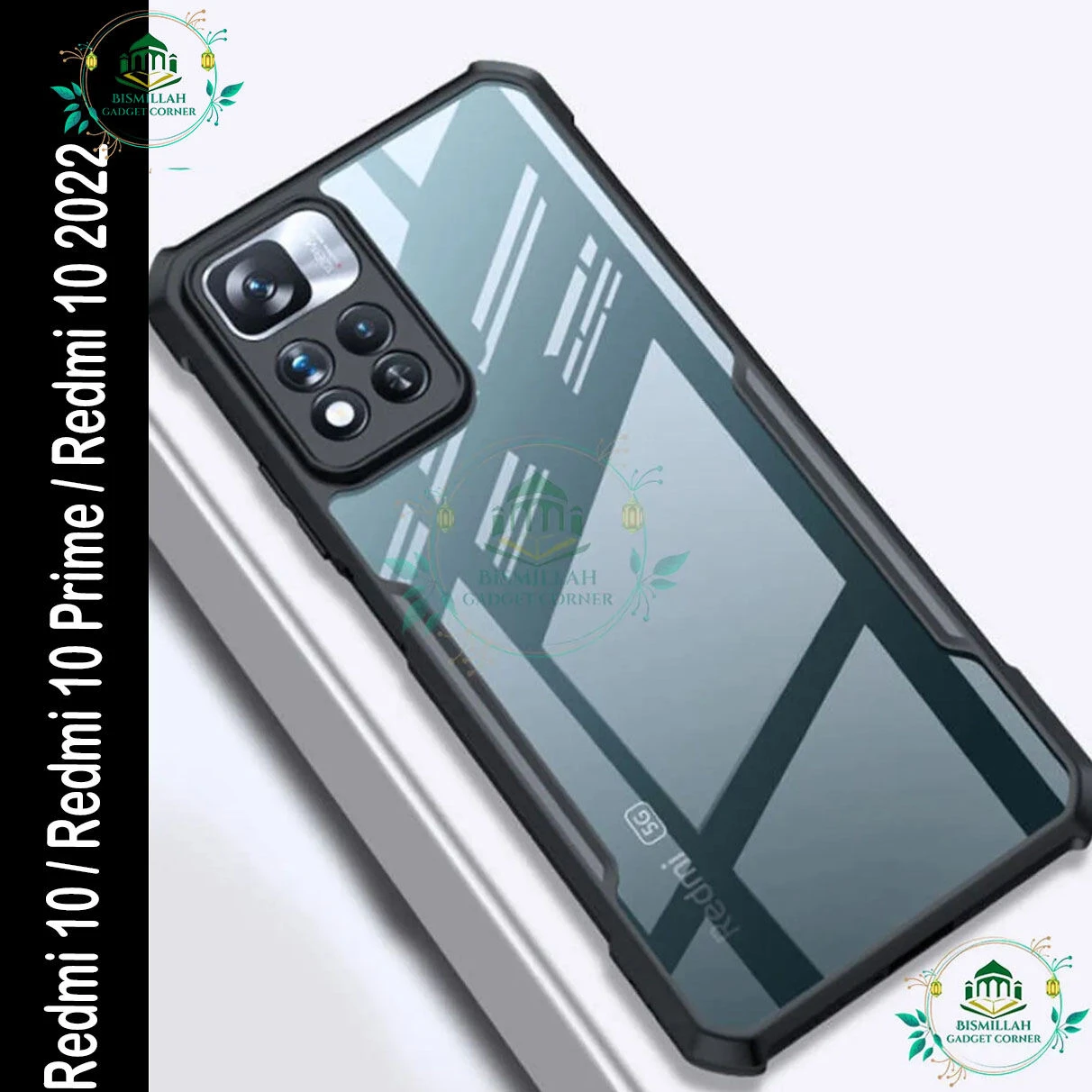 Xundd Back Cover for Xiaomi Redmi 10 / Xiaomi Redmi 10 Prime / Xiaomi Redmi 10 2022 Edge Transparent Hybrid Hard PC Back Bumper