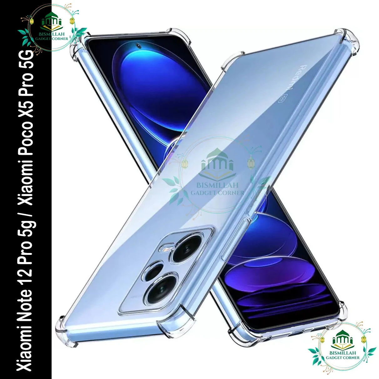 Transparent back cover For Xiaomi Note 12 Pro 5g /  Xiaomi Poco X5 Pro 5G Luxury transparent Protect Back Cover Soft Case