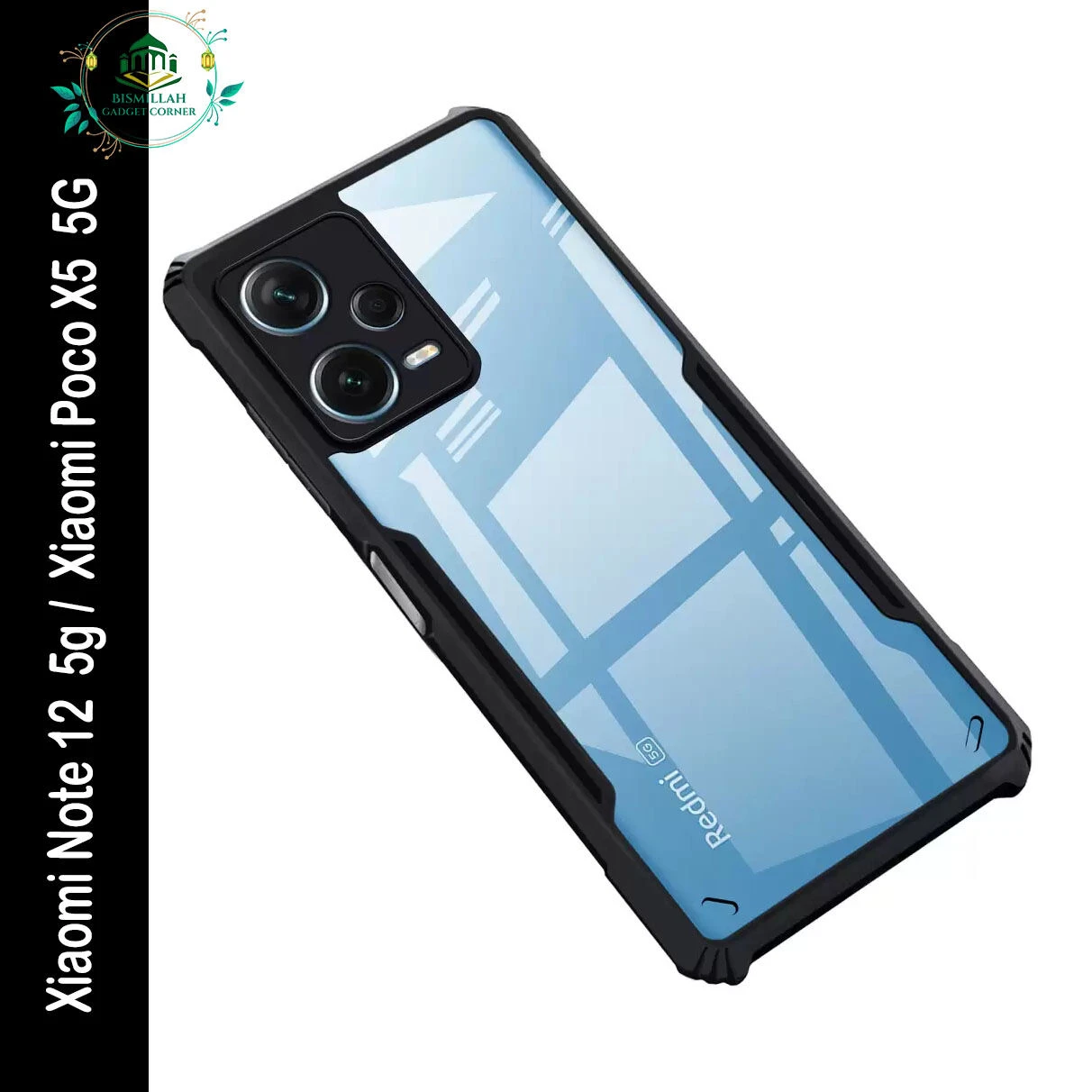 Xundd Back Cover for Xiaomi Note 12  5g /  Xiaomi Poco X5  5G Transparent Hybrid Hard PC Back Bumper