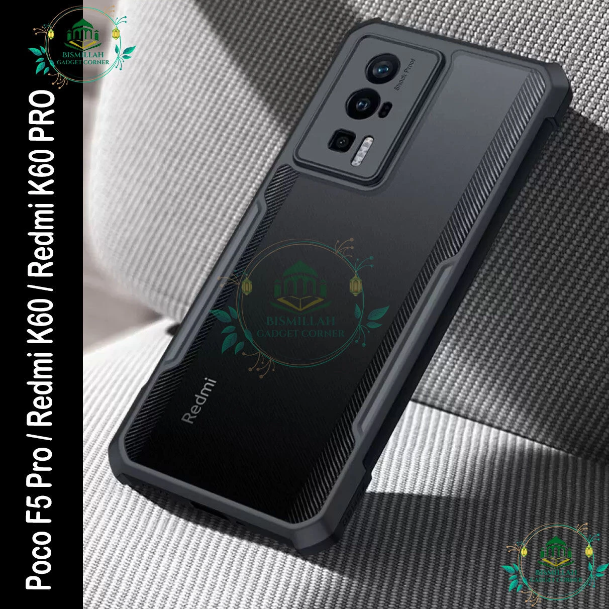 Xundd Back Cover for Xiaomi Poco F5 Pro / Xiaomi Redmi K60 / Xiaomi Redmi K60 PRO Transparent Hybrid Hard PC Back Bumper