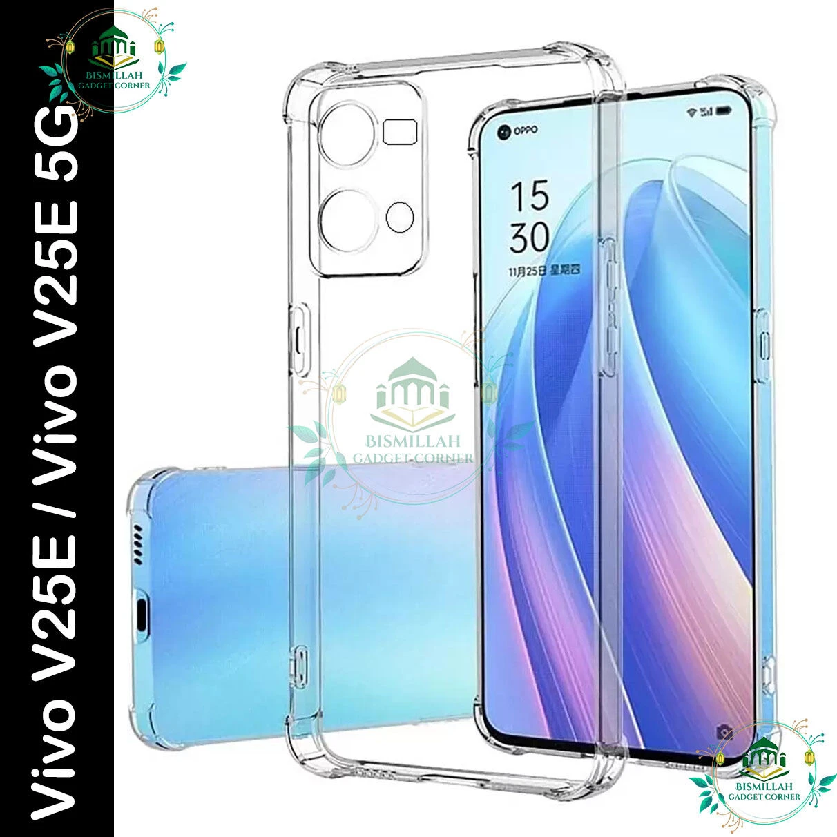 Transparent back cover For Vivo V25E / Vivo V25E 5G  Luxury transparent Protect Back Cover Soft Case