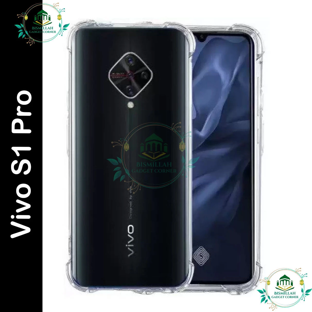 Transparent back cover For Vivo S1 Pro Luxury transparent Protect Back Cover Soft Case