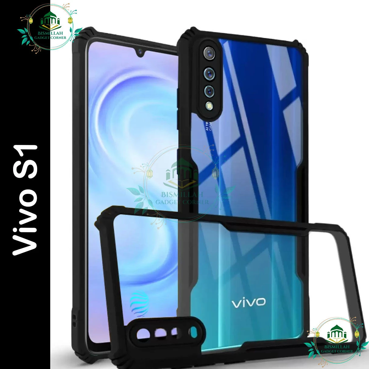 Back Cover for Vivo S1 back case Hybrid Hard PC Back Bumper