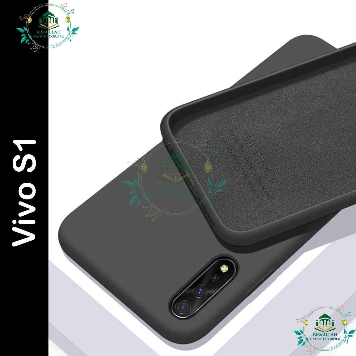 Premium Liquid Silicone Phone case for Vivo S1 Liquid Silicon Mobile Back Case Soft Silicone Phone Cover - Phoneo