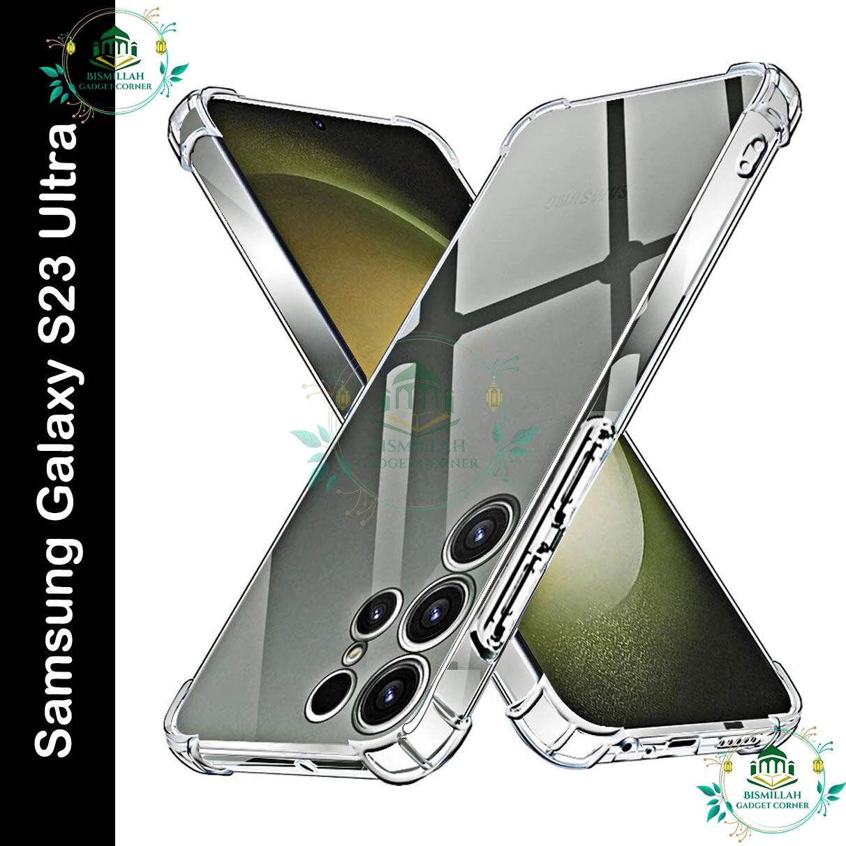 Transparent back cover For Samsung Galaxy S23 Ultra Luxury transparent Protect Back Cover Soft Case