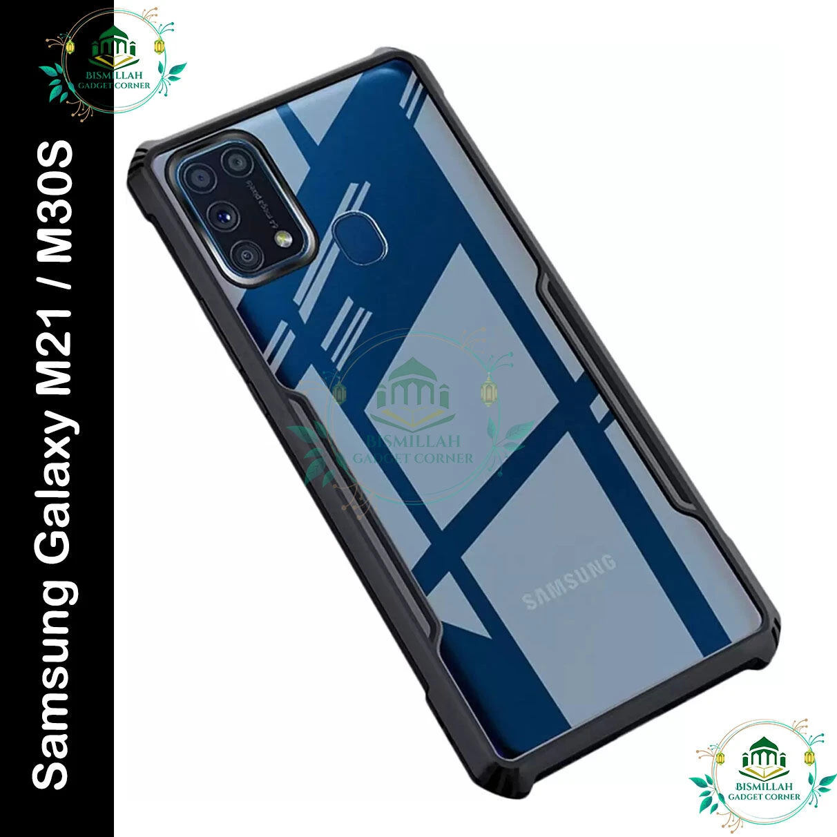 Xundd Back Cover for Samsung Galaxy M21 / Samsung Galaxy M30S Transparent Hybrid Hard PC Back Bumper