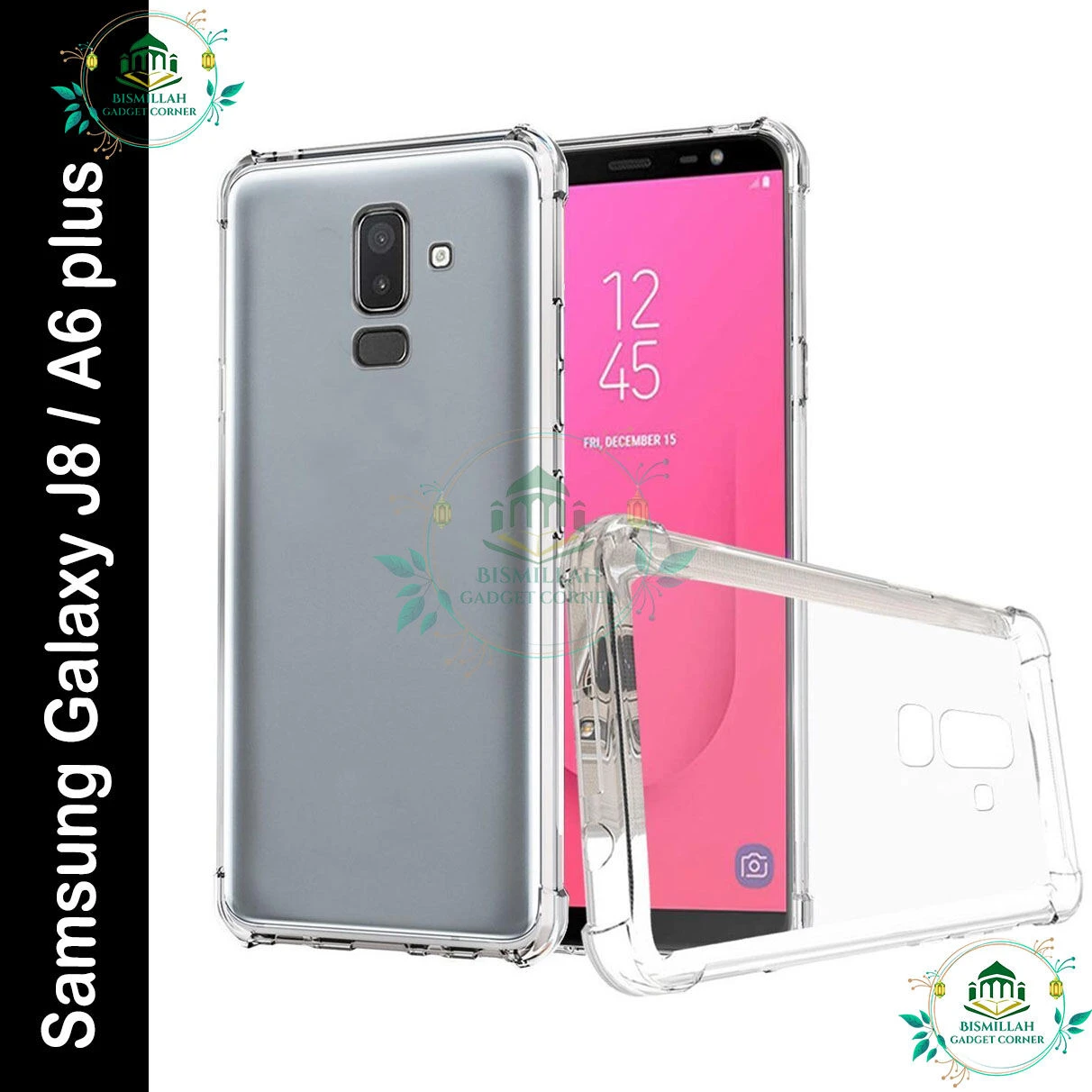 Transparent back cover For Samsung Galaxy J8 / Samsung Galaxy A6 plus / A6+ Luxury transparent Protect Back Cover Soft Case