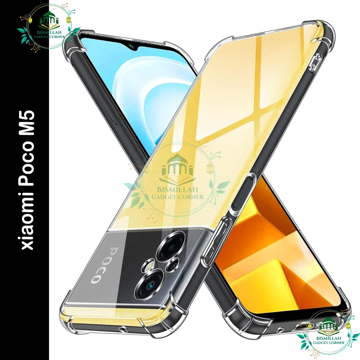 Transparent back cover For Xiaomi POCO M5 4G / Xiaomi POCO M4 SG Luxury transparent Protect Back Cover Soft Case