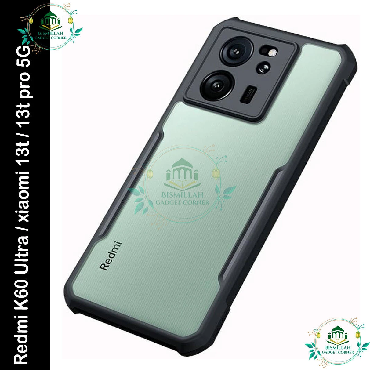 Xundd Back Cover for Xiaomi Redmi K60 Ultra / Xiaomi 13T / Xiaomi 13T Pro Transparent Hybrid Hard PC Back Bumper