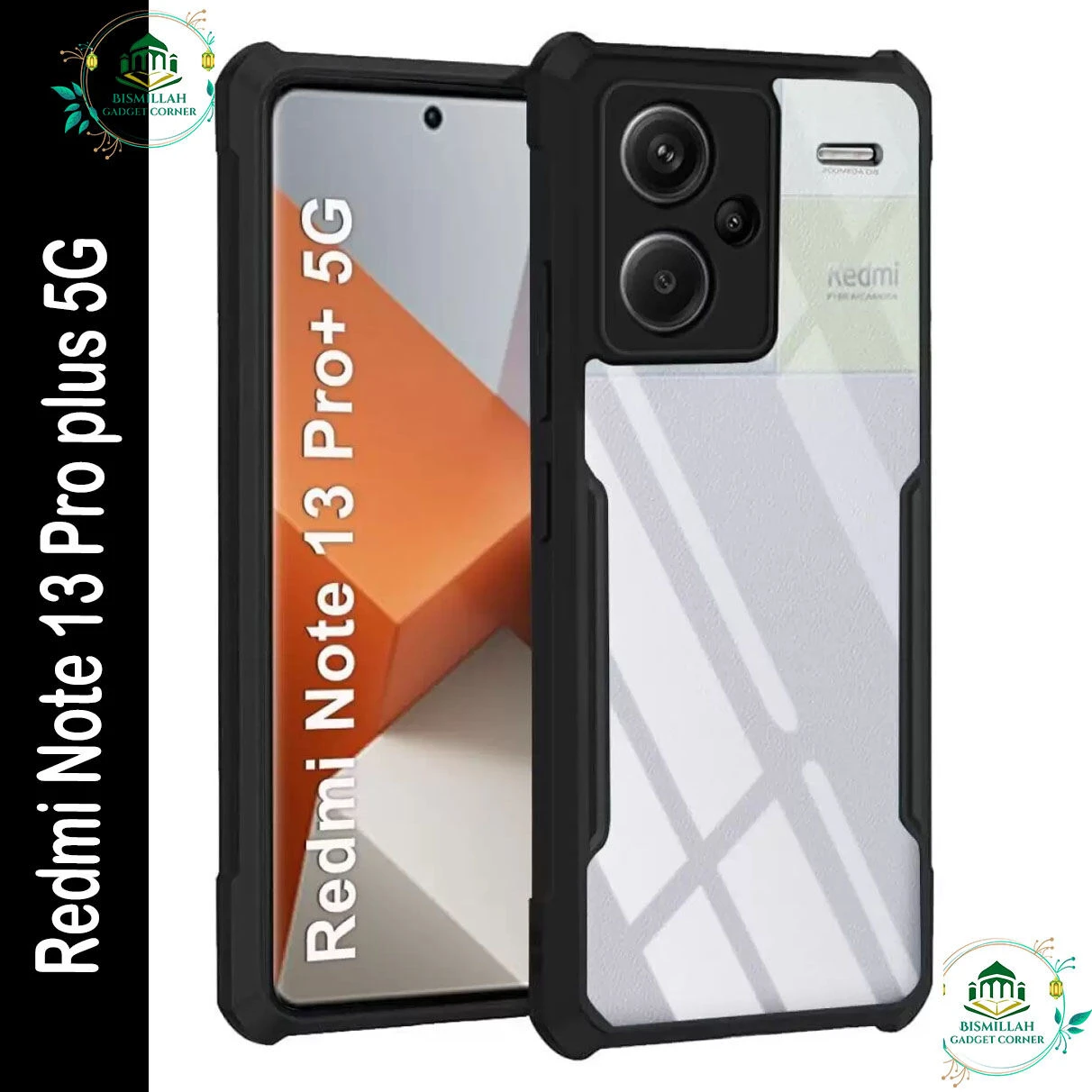 Xundd Back Cover for Xiaomi Redmi Note 13 Pro plus 5G / Xiaomi Redmi Note 13 Pro+ Transparent Hybrid Hard PC Back Bumper