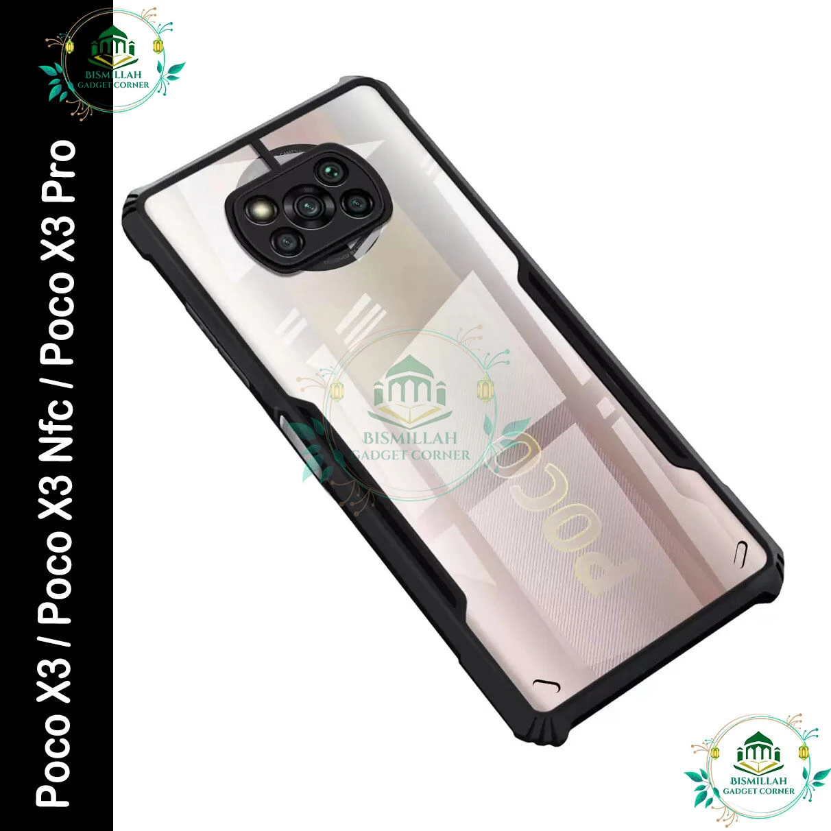 Xundd Back Cover for xiaomi Poco X3 / Poco X3 Nfc / Poco X3 Pro Transparent Hybrid Hard PC Back Bumper
