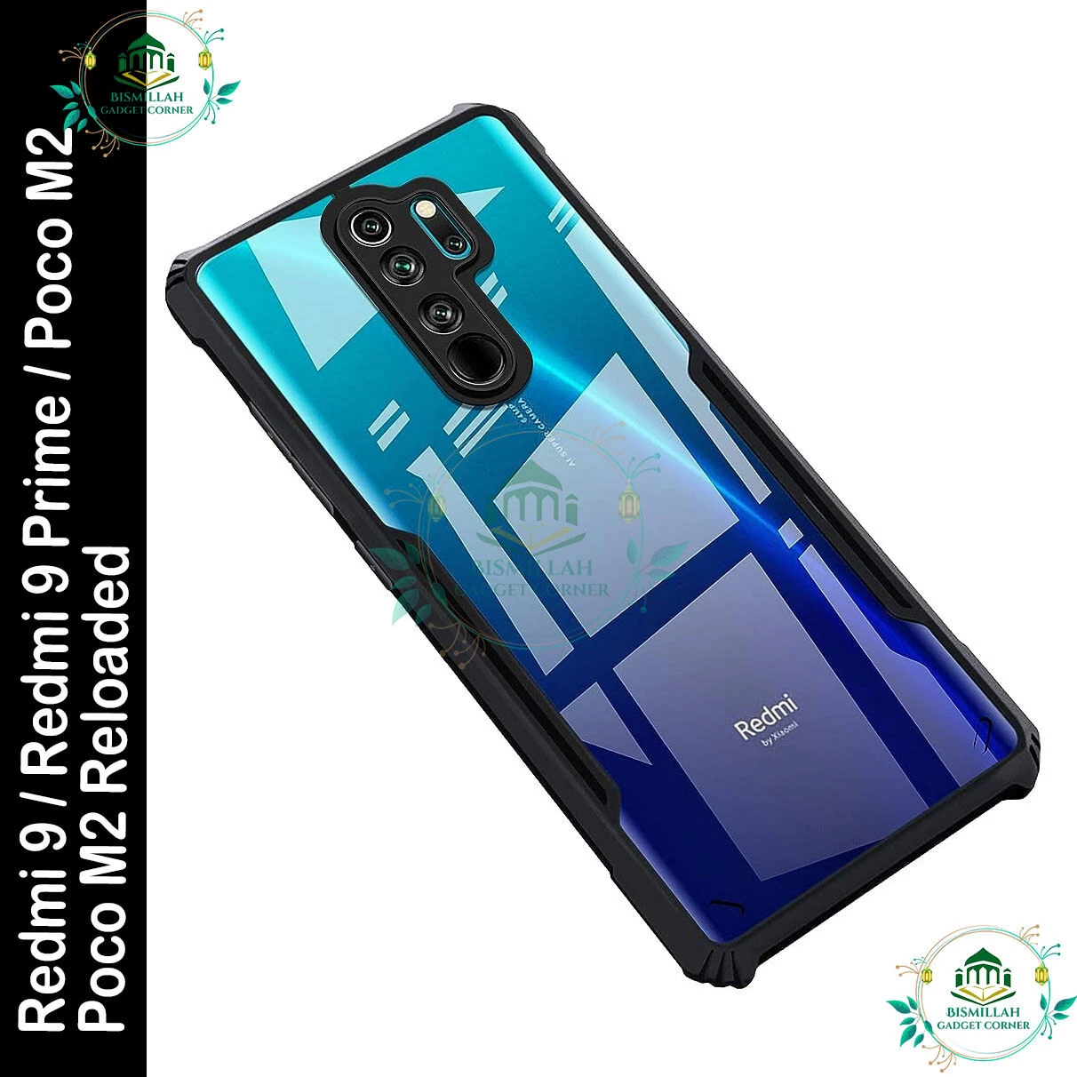 Xundd Back Cover for Xiaomi Redmi 9 / Redmi 9 Prime / Poco M2 / Poco M2 Reloaded Transparent Hybrid Hard PC Back Bumper