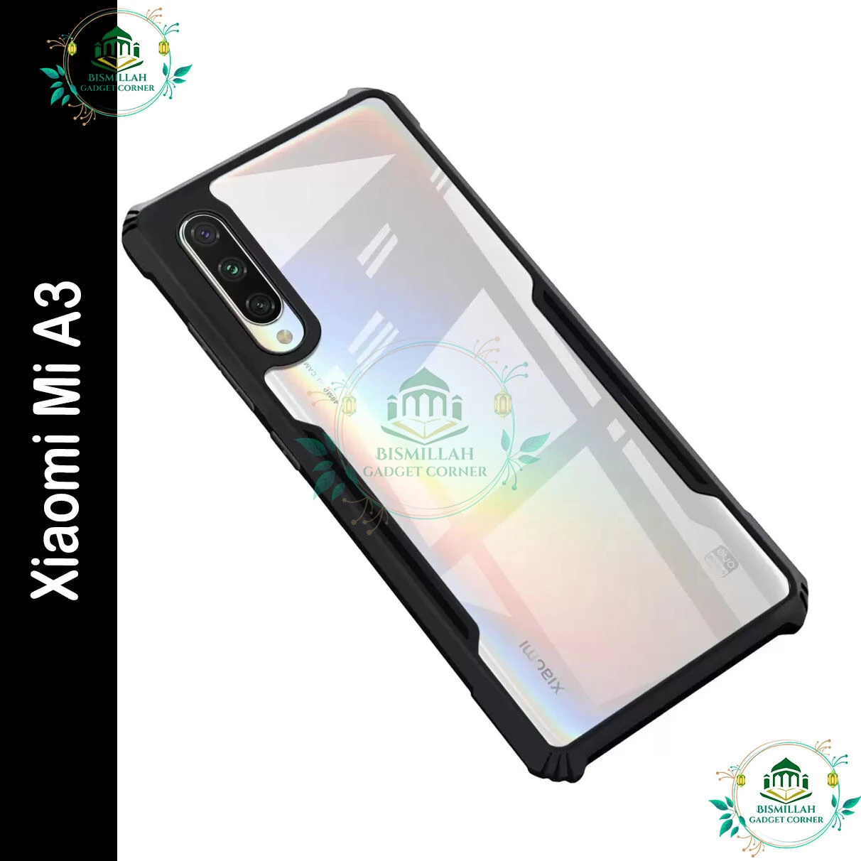 Xundd Back Cover for Xiaomi MI A3 Transparent Hybrid Hard PC Back Bumper
