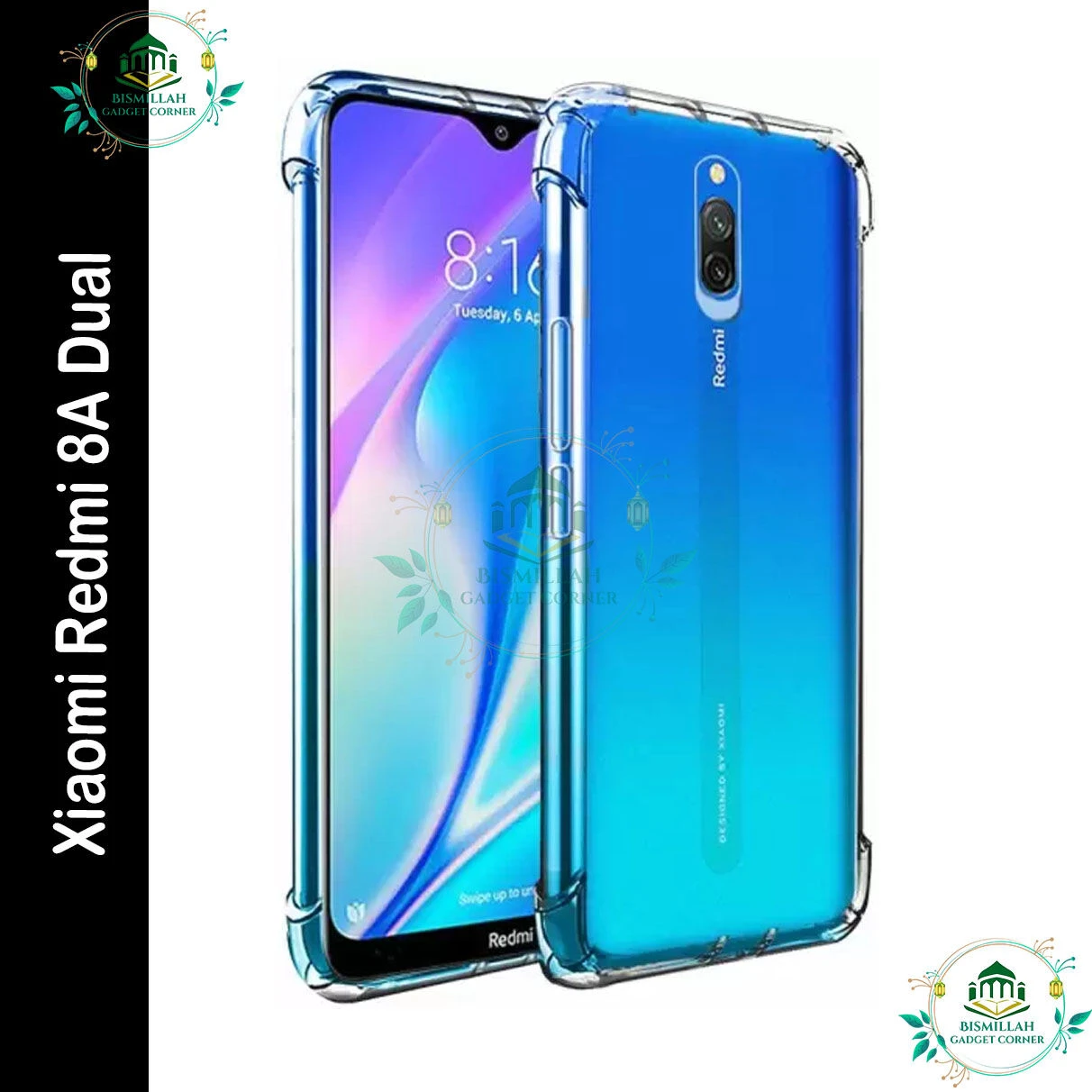 Transparent back cover For Redmi 8A Dual Luxury transparent Protect Back Cover Soft Case