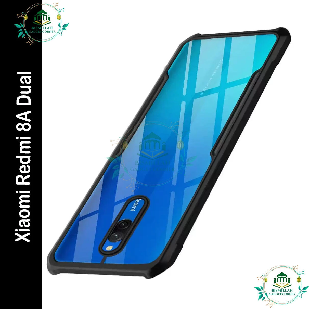 Xundd Back Cover for Redmi 8A Dual Transparent Hybrid Hard PC Back Bumper