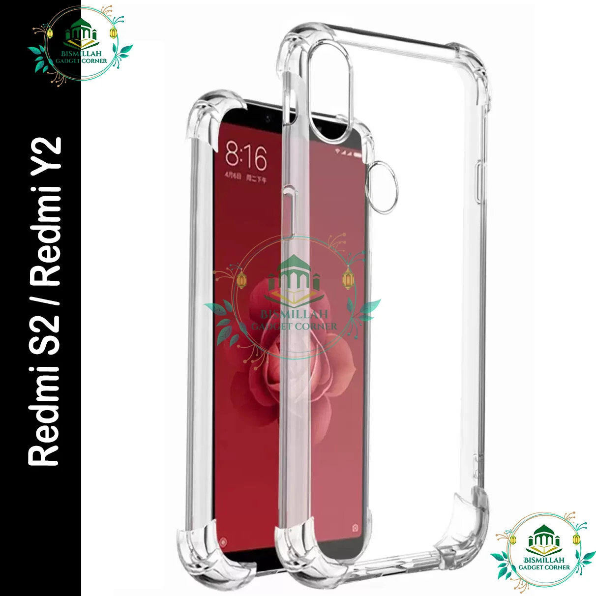 Transparent back cover For Xiaomi Redmi S2 / Redmi Y2 Luxury transparent Protect Back Cover Soft Case