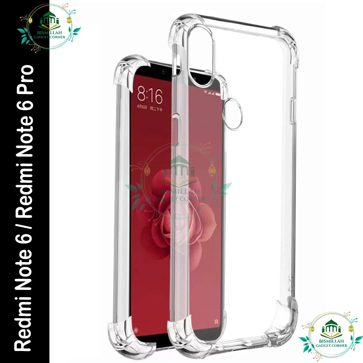 Transparent back cover For Xiaomi Redmi Note 6 / Redmi Note 6 Pro Luxury transparent Protect Back Cover Soft Case