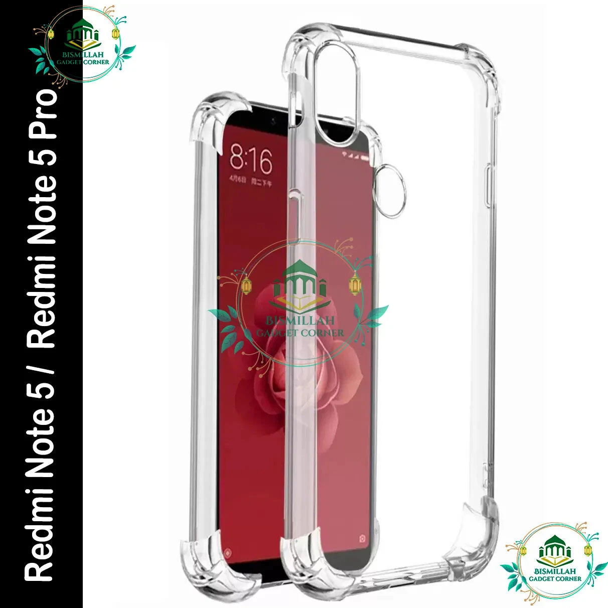 Transparent back cover For Xiaomi Redmi Note 5 / Xiaomi Redmi Note 5 Pro Luxury transparent Protect Back Cover Soft Case
