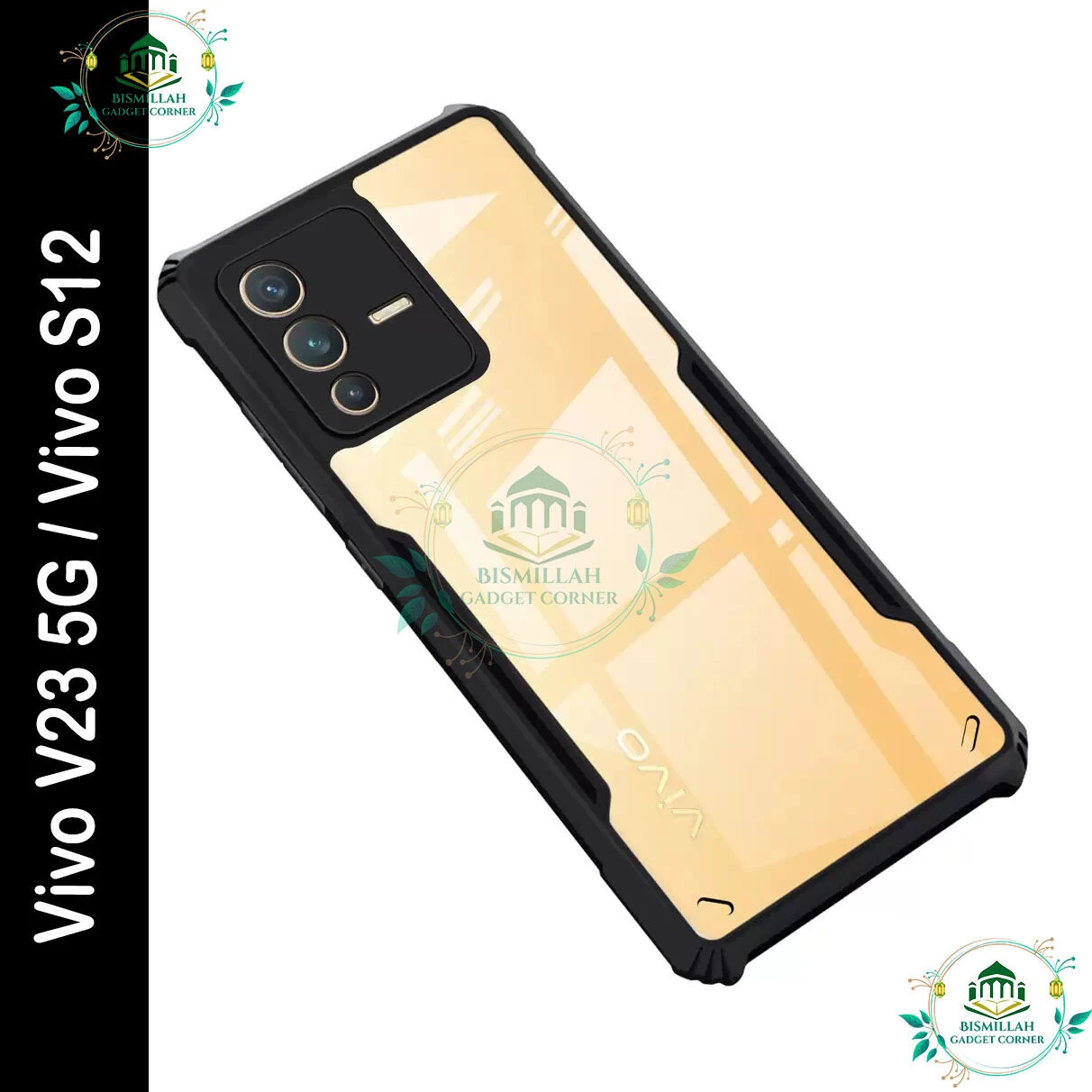 Xundd Back Cover for Vivo V23 5G / Vivo S12 Transparent Hybrid Hard PC Back Bumper